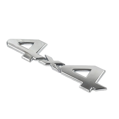 3D Rear Tailgate Emblem Badge Overlay Decal for Universal Cars Silver