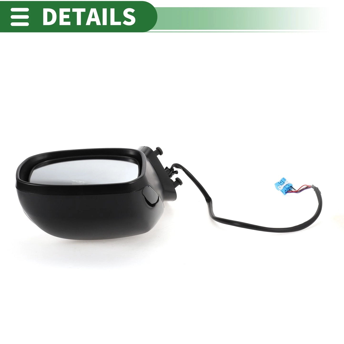 Right Side Door Mirror Replacement for Honda Civic (2016-2021) Gloss Black