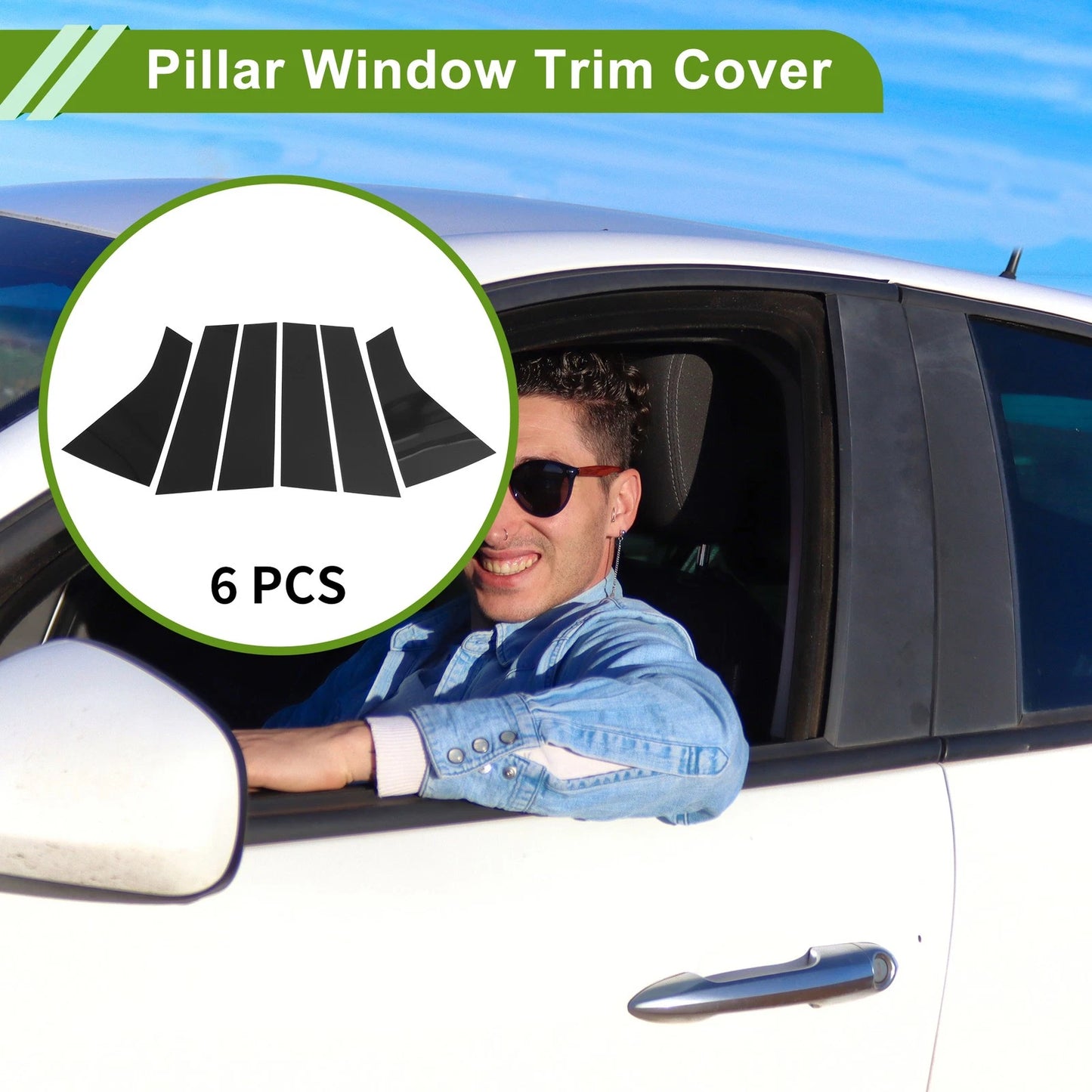 6 Pcs Pillar Window Trim for Chevy Blazer (2019 - 2022)