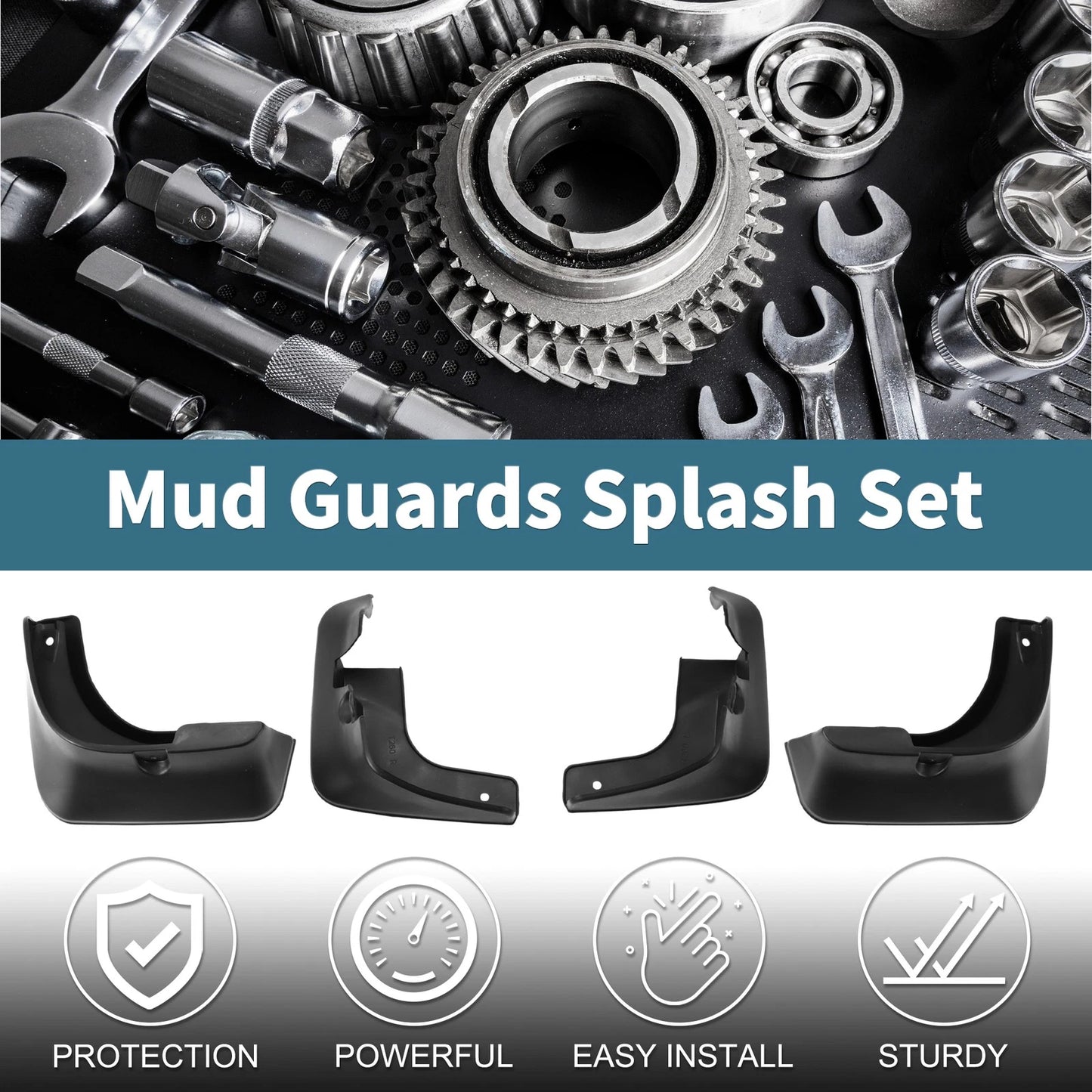 Mud Flaps Splash Guards 1 Set for Toyota Avalon (2007-2012)