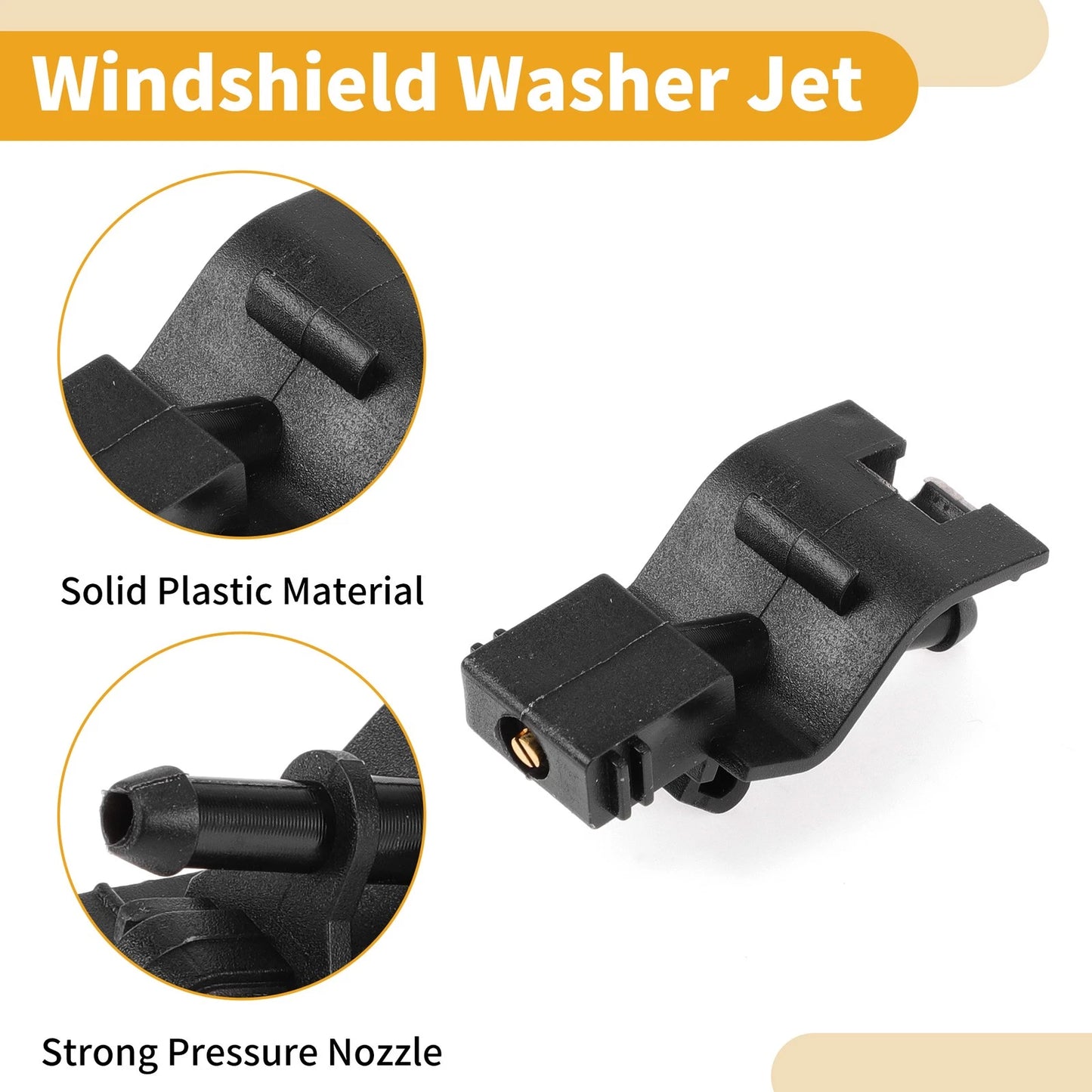 Front Windshield Washer Nozzles for Toyota Auris (2012-2015) 2 Pcs