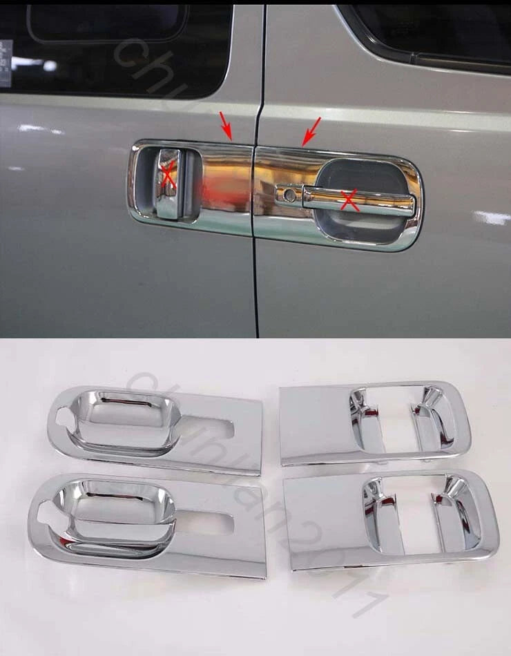 Chrome Side Door Handle Bowl Cover Trim for Hyundai Starex H-1 (2018-2019)