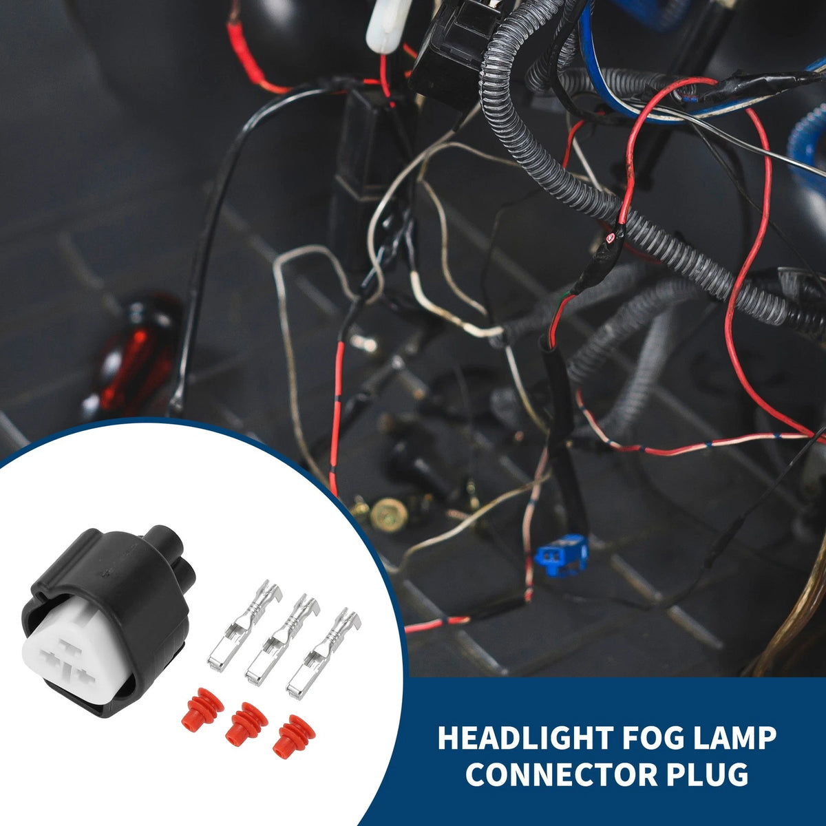 3 Pin Headlight Fog Lamp Connector Plug for Toyota
