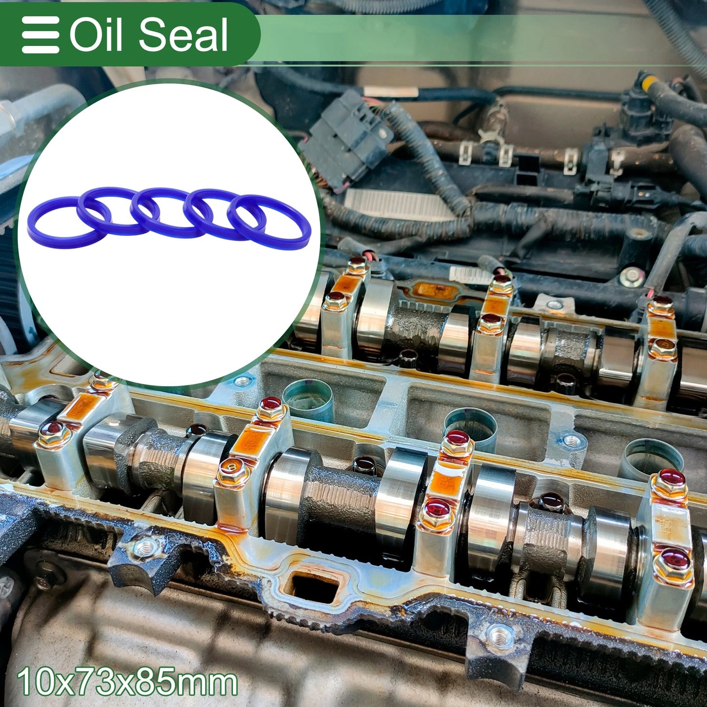 Oil Seal 73x85x10mm Rotary Shaft Seal TPU 5 Pcs