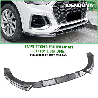 Front Bumper Spoiler Lip Splitter for Audi Q5 FY Sline (2021-2024)