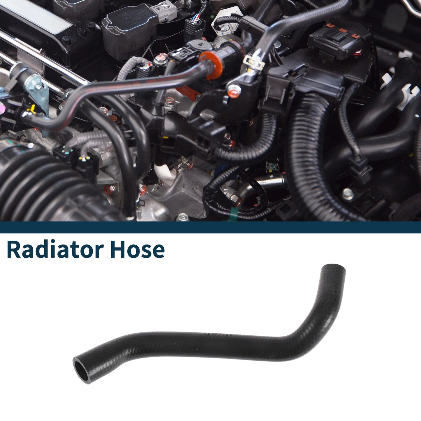 Radiator Hose Coolant Pipe for Volvo XC90 (2003-2005) Rubber Black 1 Pcs