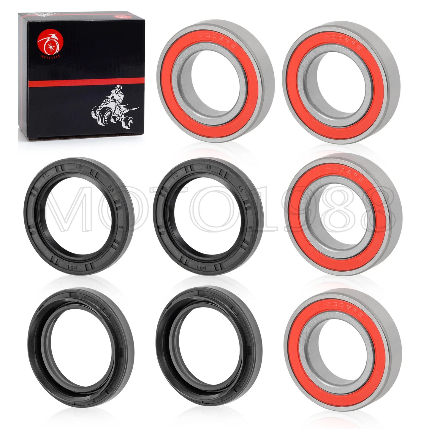 2 x Front Wheel Bearing Seal Kit for Yamaha Rhino 450/660/700 YXR (2004–2013)