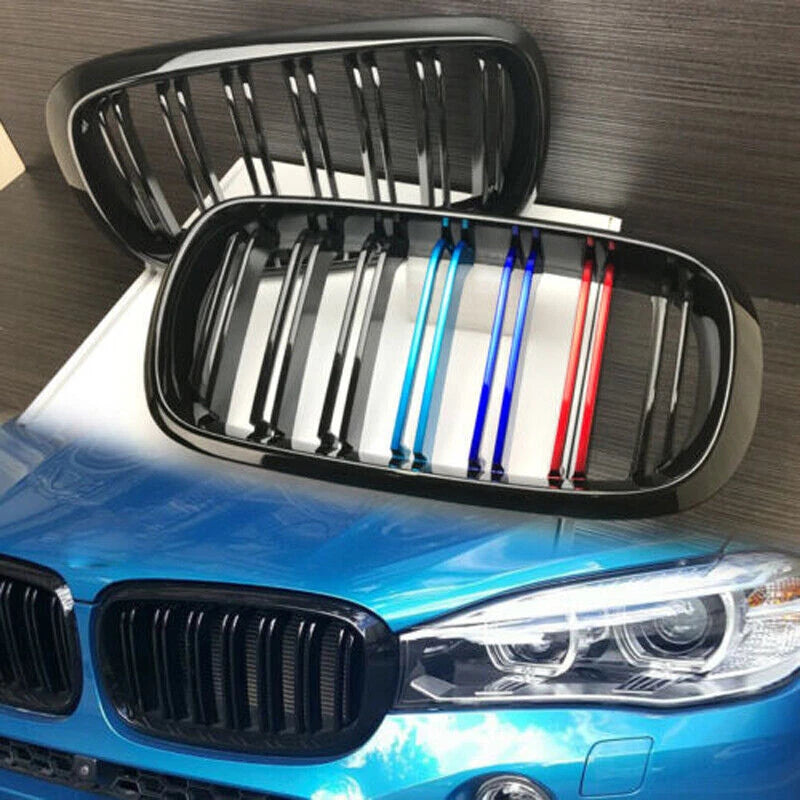Gloss Black Front Hood Kidney Grille for BMW F15 F16 X5 X6 (2014-2018)