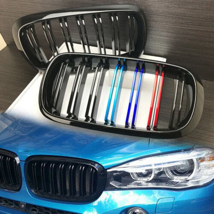 Gloss Black Front Hood Kidney Grille for BMW F15 F16 X5 X6 (2014-2018)