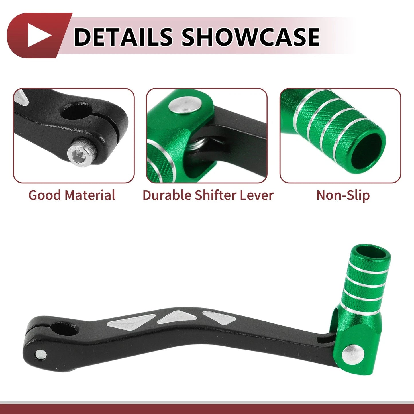 Gear Shifter Levers Black Green for Yamaha TTR50cc