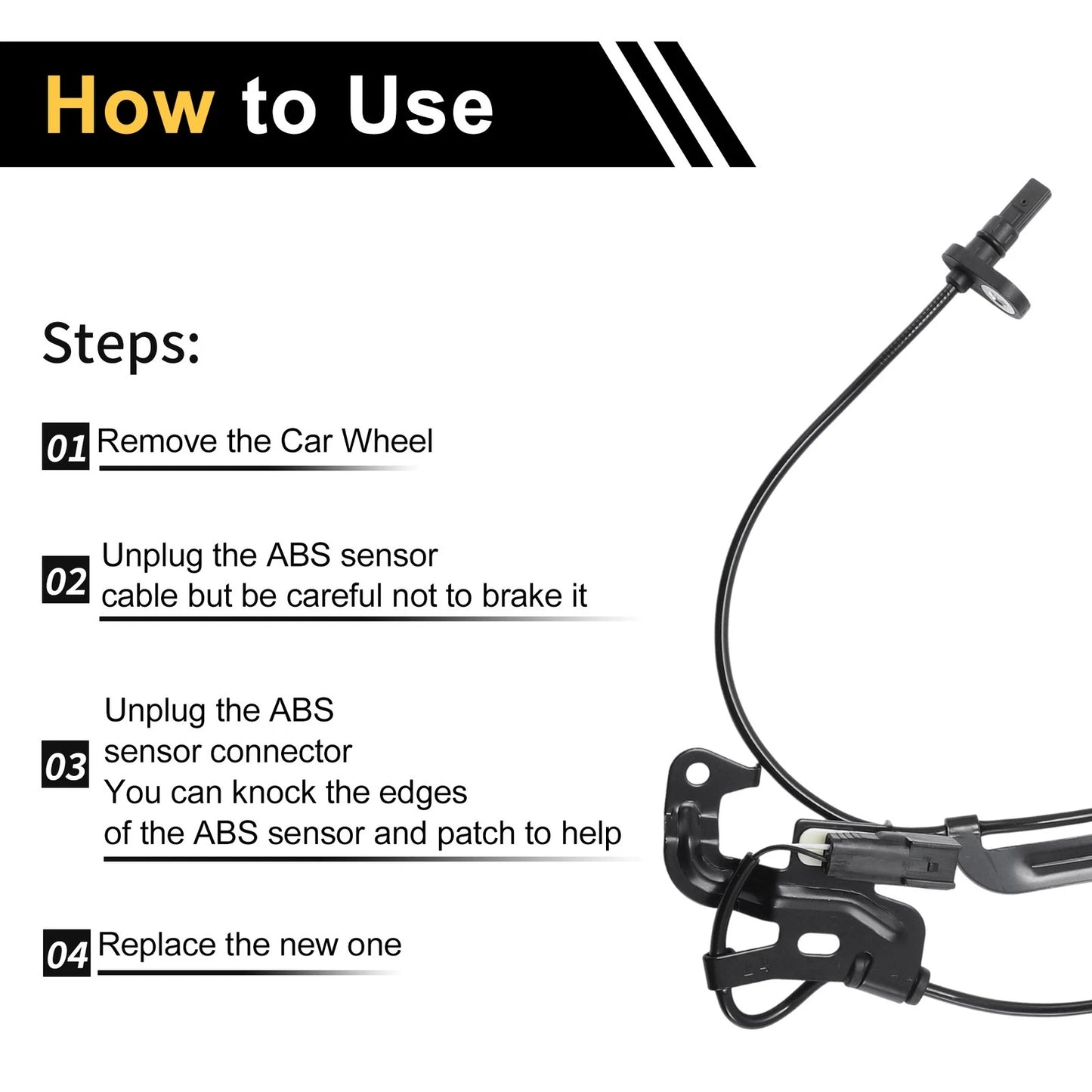 ABS Wheel Speed Sensor for Ford Ranger 2012-2022 (2 x)