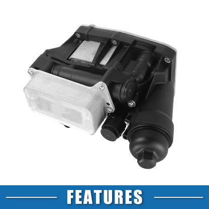 Automatic Engine Oil Cooler for BMW X1 X3 Silver Tone Black