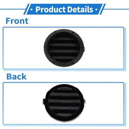 Fog Light Covers  for Toyota Highlander (2001-2007) Black ABS