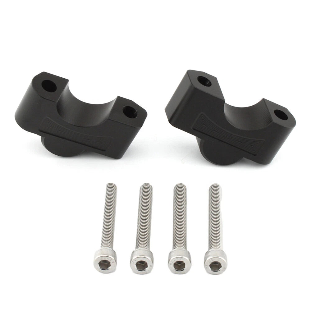 CNC Handlebar Raiser Clamp for Tiger Sport 660 (2022-2024) Black