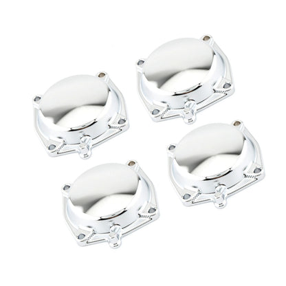 4 x Chrome Carburetor Diaphragm Top Cap for YAMAHA V-Max 1200 (1994-2007)