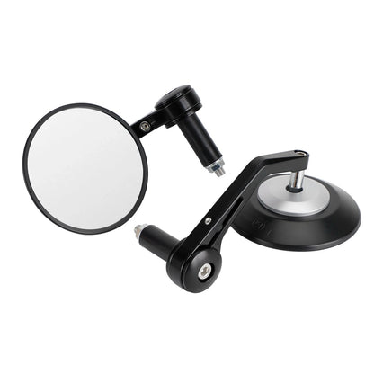 4" Black Handlebar End Mirrors for 22mm Handlebars (2023)