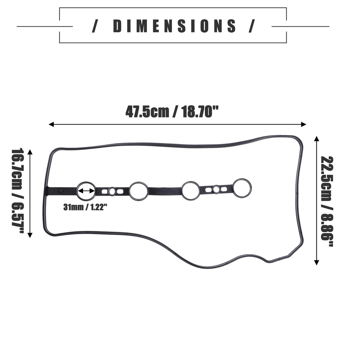 Valve Cover Gasket for Toyota Camry, Corolla, RAV4 (2002-2023)