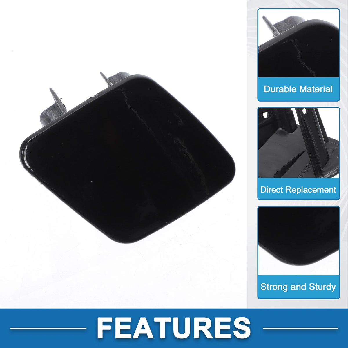 Bumper Headlight Washer Nozzle Cover for BMW 1 Series (2012-2019) Black