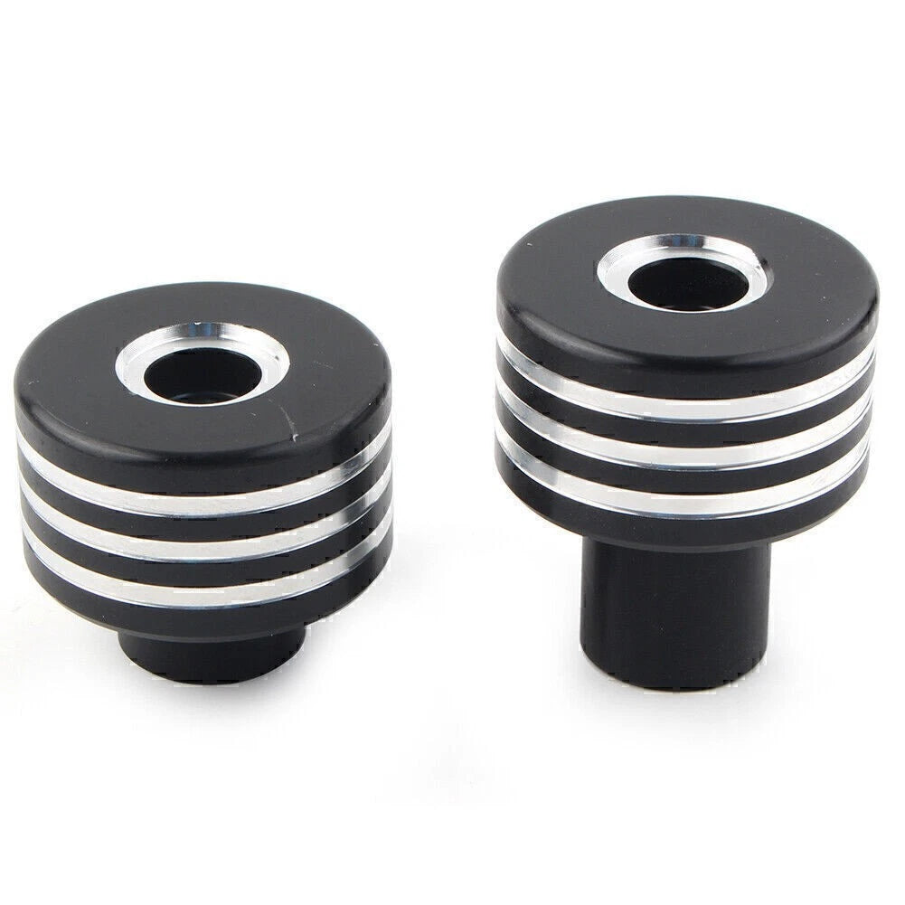Handle Bar End Plug for Honda Rebel 500 CMX500 300 CMX300 (2017-2019) Black/Silver