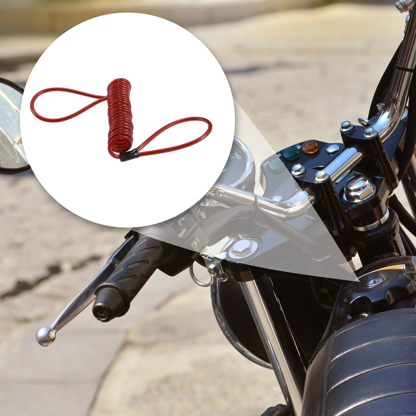 Disc Lock Cable for Motorcycle