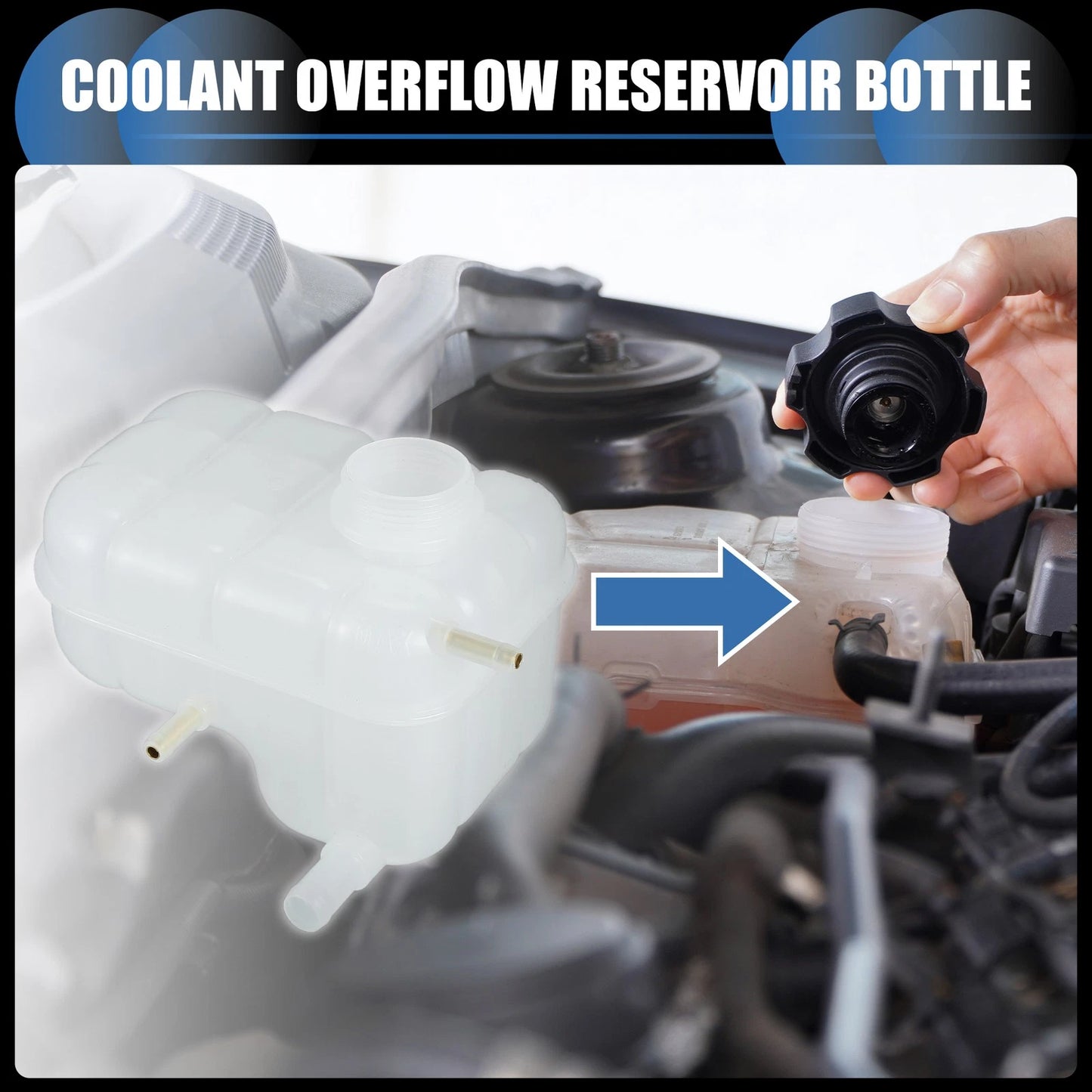Coolant Expansion Overflow Tank Chevrolet Optra (04-05)