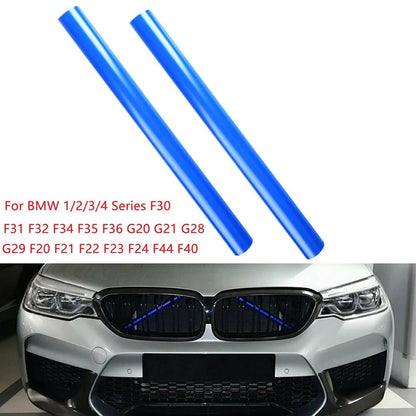 Front Grille Trim Strips V Brace / 2 x / for BMW F10 F30 F32 F20 1-4Series