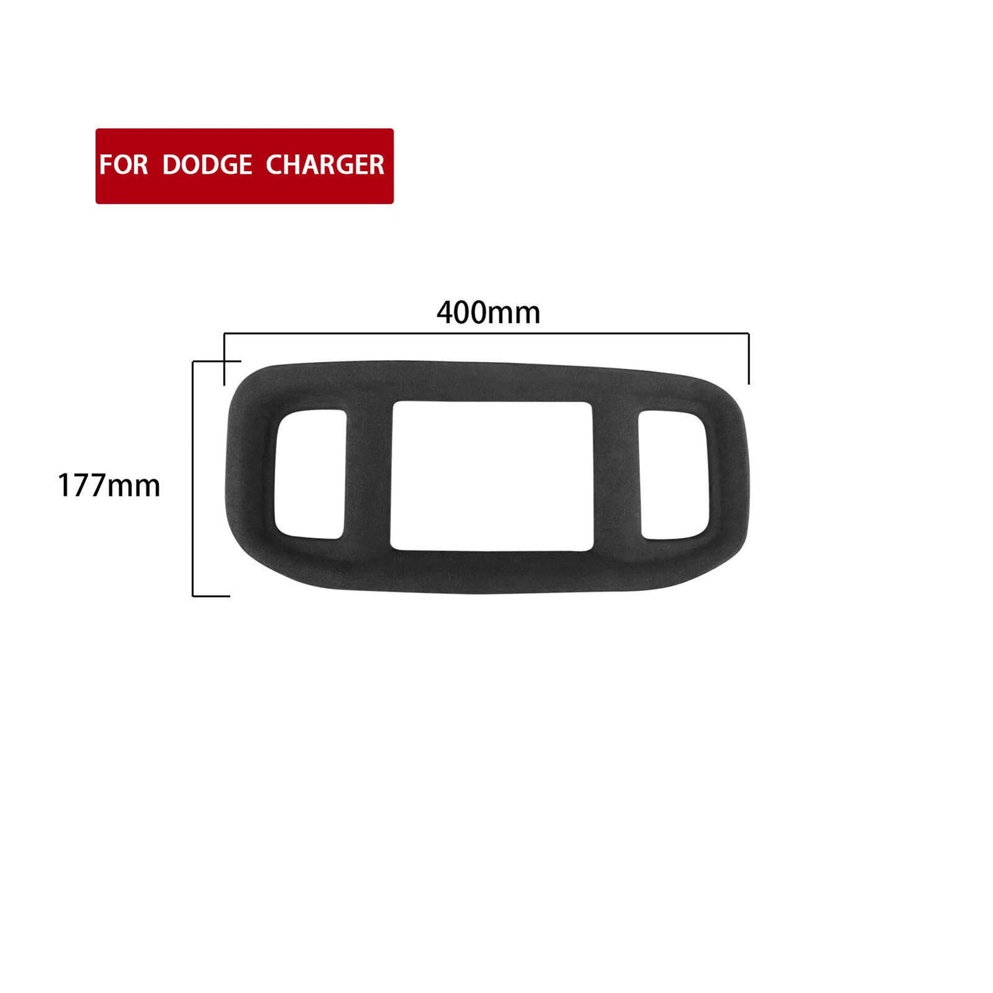 1x Black Navigation Panel Cover for Dodge Charger (2015-2023)
