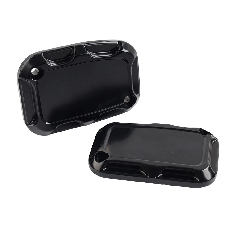 2 x Front Brake Master Cylinder Covers for Harley Street Glide, Road King, V-Rod