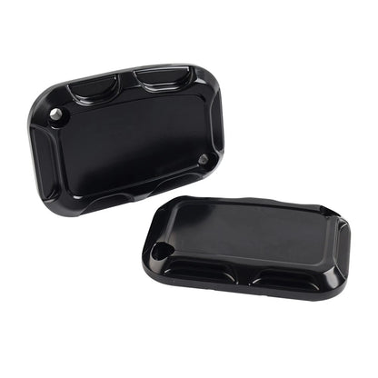 2 x Front Brake Master Cylinder Covers for Harley Street Glide, Road King, V-Rod