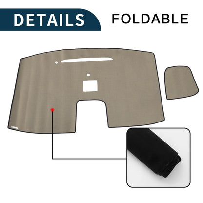 Dashboard Cover Mat for Mitsubishi DELICA D5 (2007-2019) Black Set
