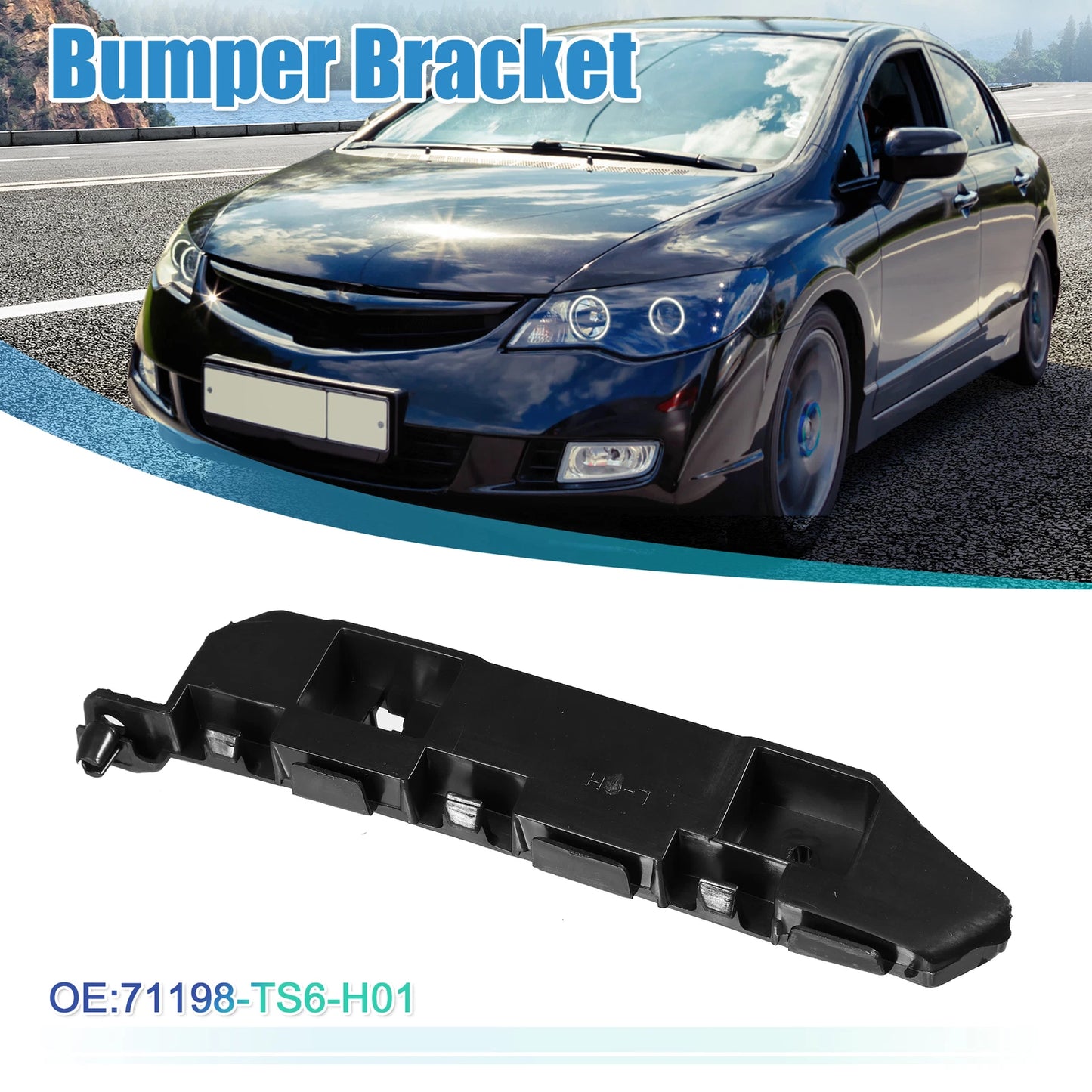 Left Side Front Bumper Bracket for Honda Civic (2012-2015)