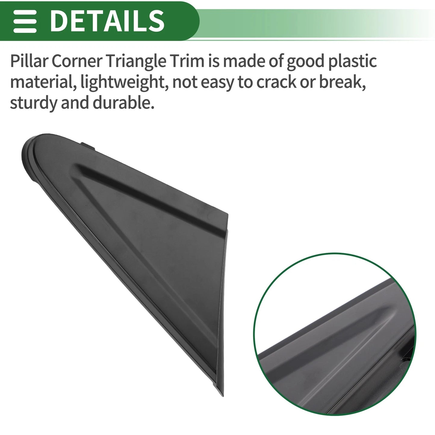 Front Right Side Door Pillar Window Trim for Honda Civic (2012-2015)