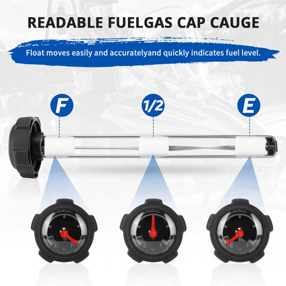 Screw On Fuel Tank Gas Cap with Gauge for Arctic Cat