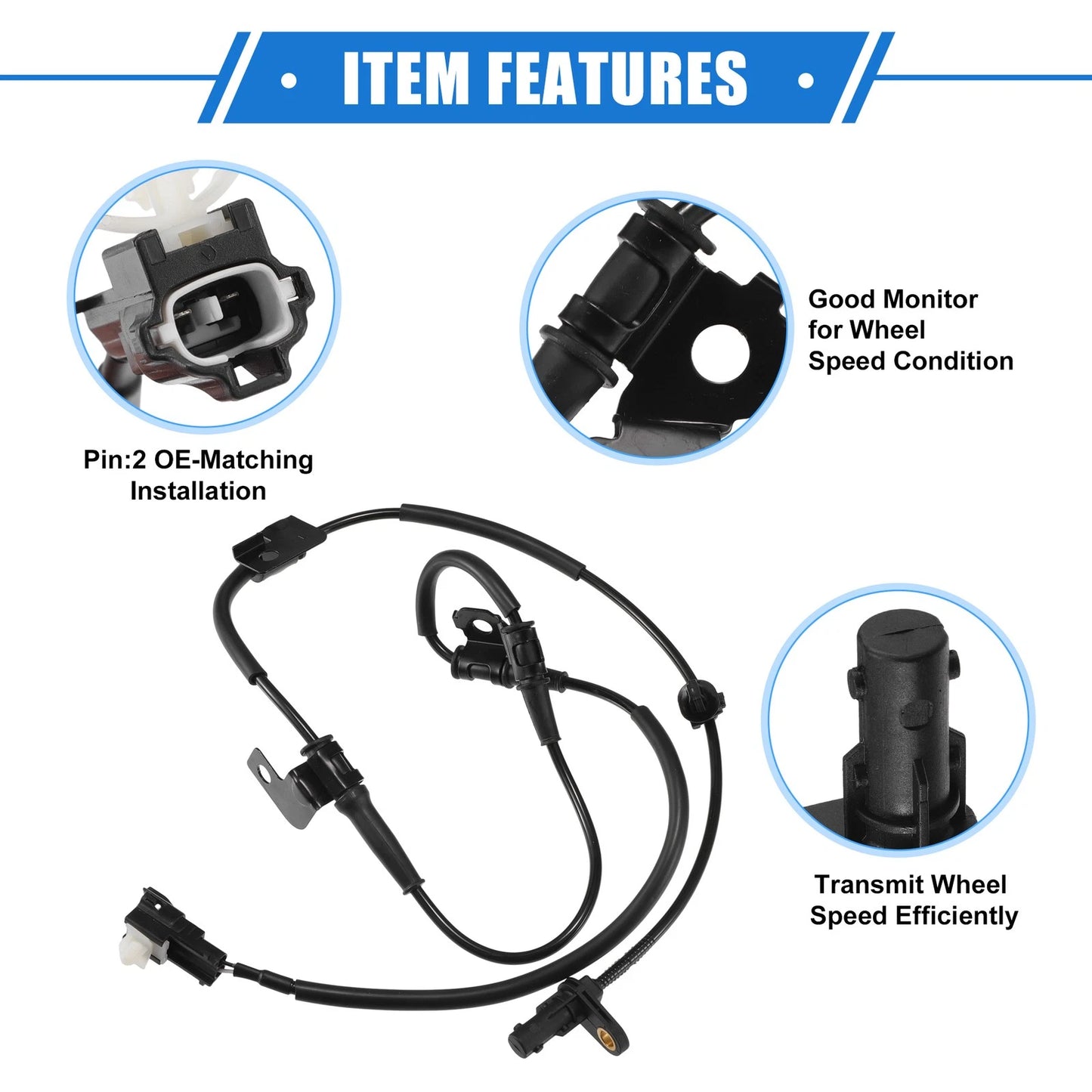 ABS Wheel Speed Sensor Front Left for Kia Optima (2012-2016)