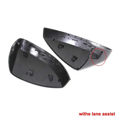 Real Carbon Fiber Side Mirror Cover Shell Case fit For Audi A3 S3 RS3 2014-2019