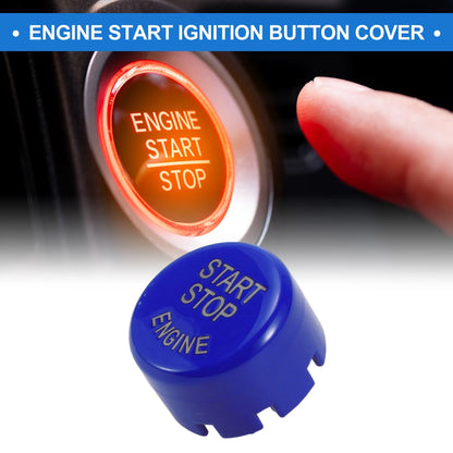Blue Push Start Button Cover for BMW (Fits 2.5cm)