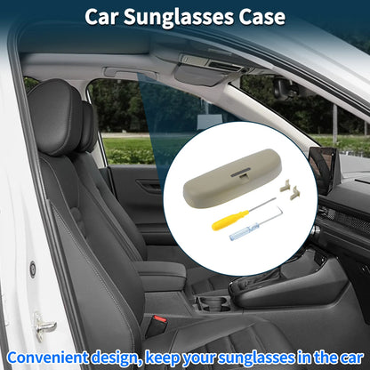 Sunglasses Case for Honda Accord 2012-2023 Eyeglasses Holder Storage Box Beige