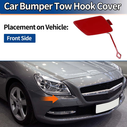 Front Bumper Tow Hook Cover for Mercedes-Benz SLK W172 (2004-2011) Bright Red