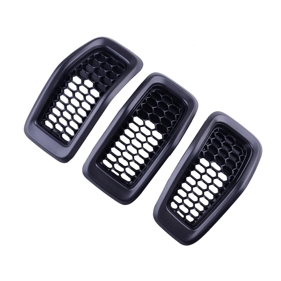 Front Honeycomb Mesh Grille Trim Cover for Jeep Cherokee (2014-2018)