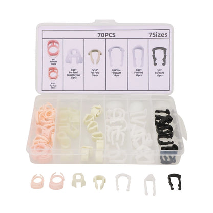 Fuel Line Clip / 70Pcs / Ford Cars