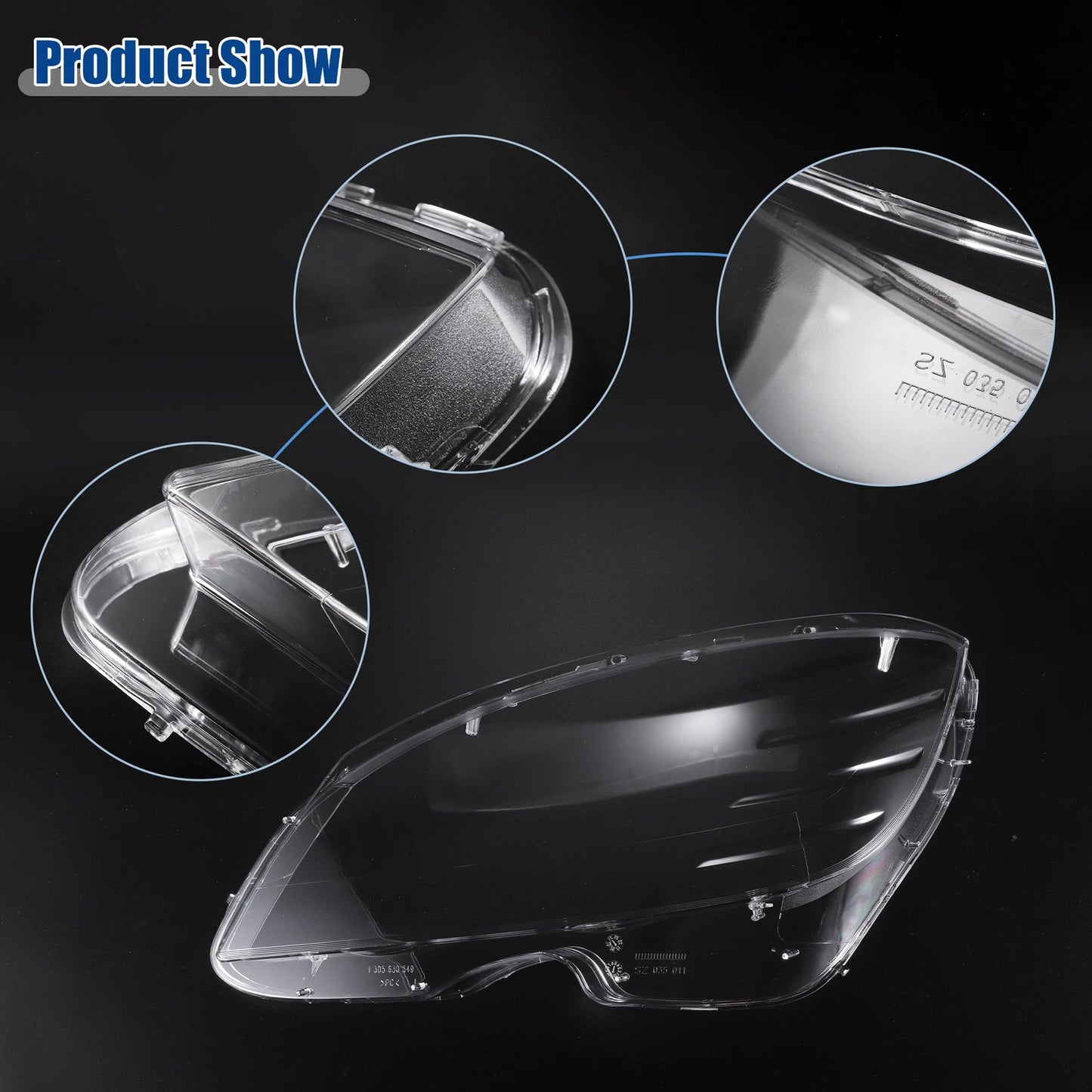 Headlight Clear Lens Cover for Mercedes Benz C-Class W204 (2007-2014)