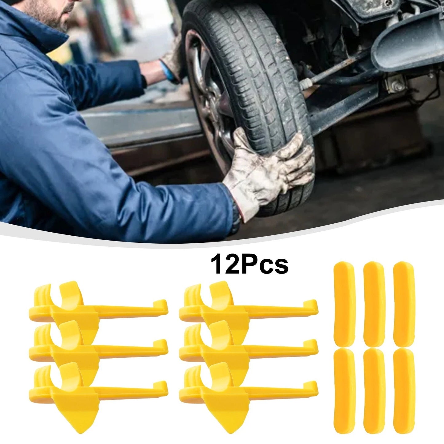 12x Car Tire Changer Nylon Mount Demount Duck Head Insert Tyre Rim Protector for Car