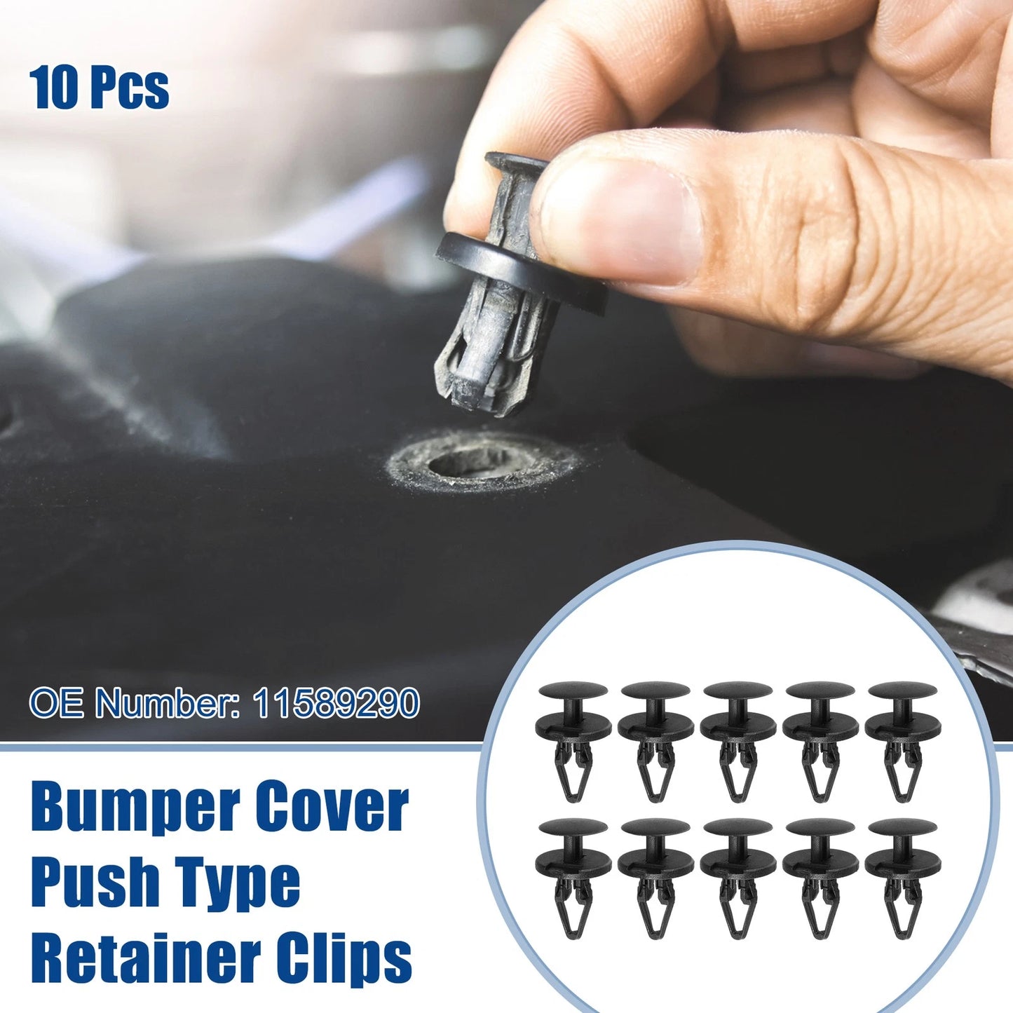 10 x Car Bumper Cover Push Type Retainer Clips for Buick Enclave (2008-2017)