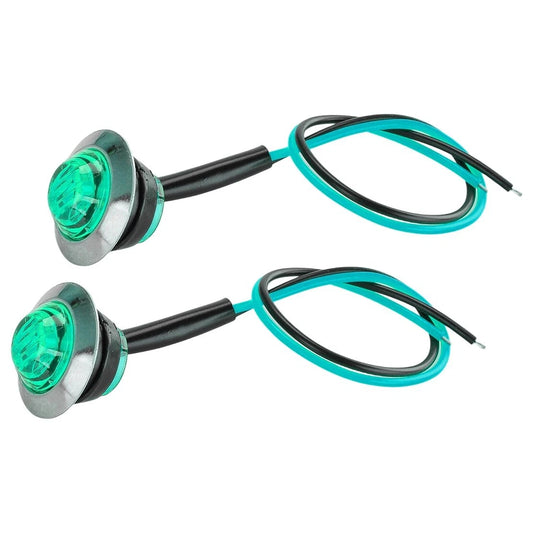 10Pcs 3/4" LED Side Marker Turn Signal Lights for Car Truck Van Motorcycle
