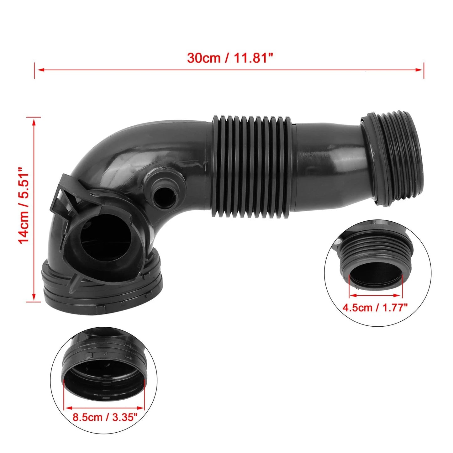 Hose Tube for BMW Car Air Intake - Black