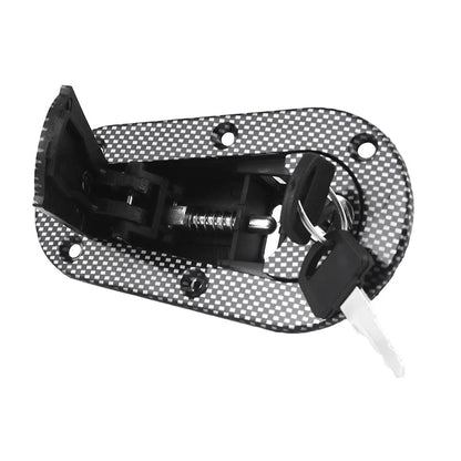 Carbon Fiber Racing Hood Pin & Flush Mount Latch Lock for Car