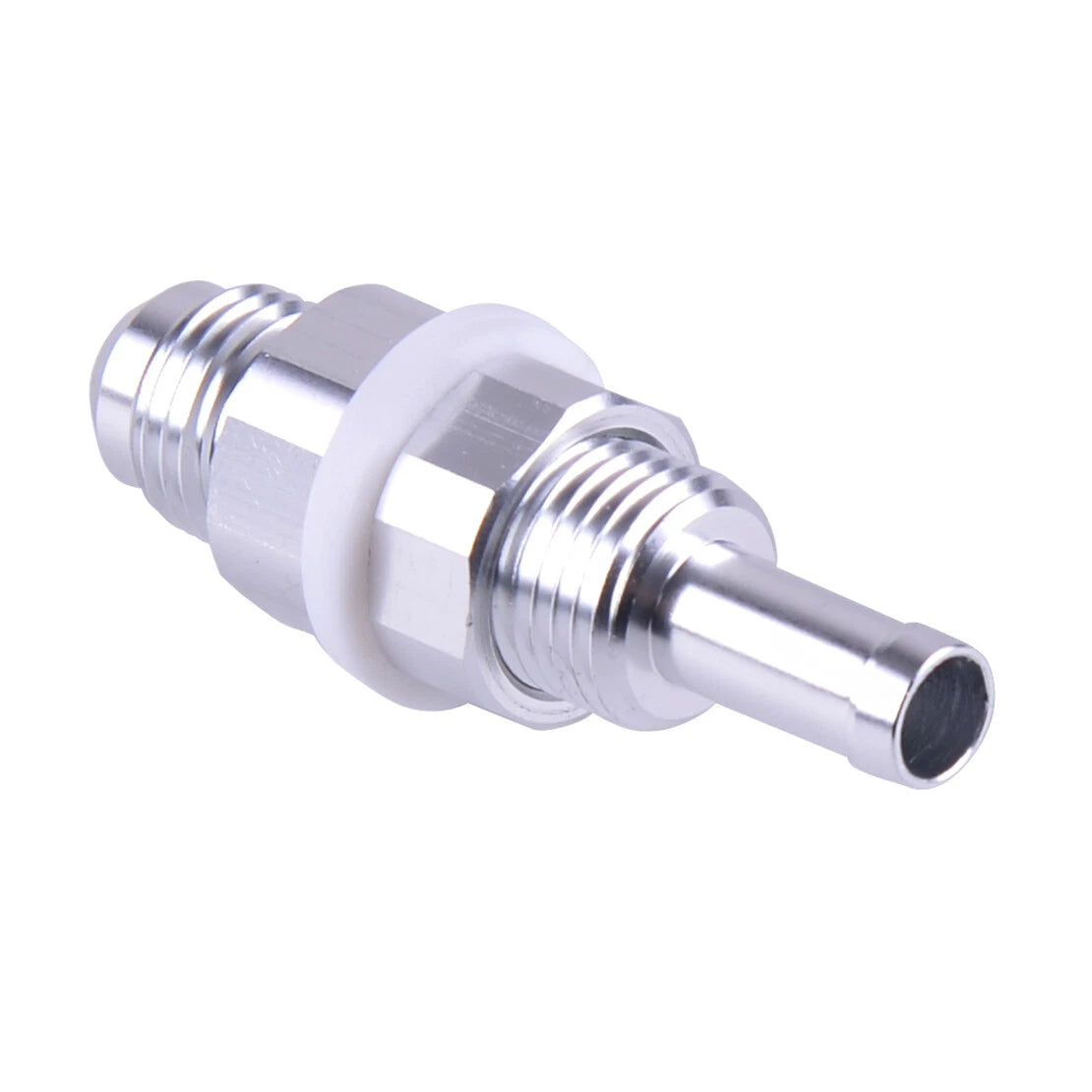 AN6 Male Flare Bulkhead to 5/16 Hose Barb Fitting for Fuel Tanks & Cells