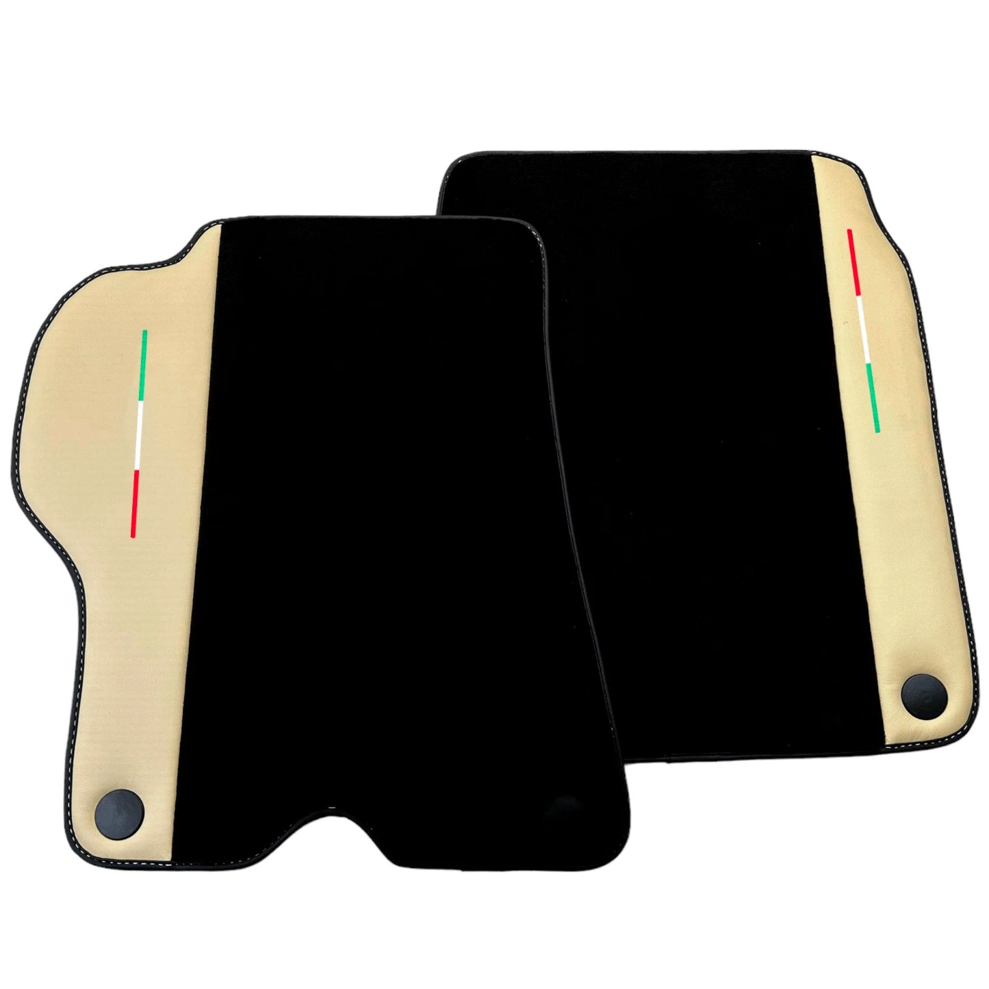 AutoWin Floor Mats for Ferrari California Crema Nappa Leather (2008-2014)