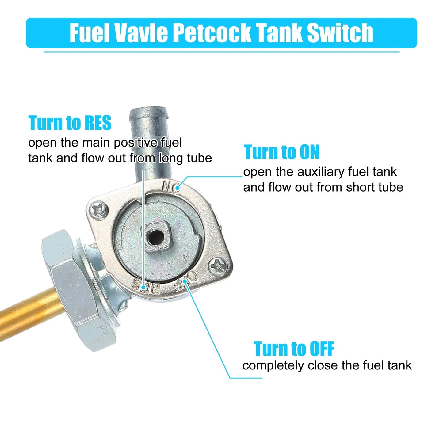 Motorcycle Fuel Valve Petcock for Honda CB1 NSR250 (1988-1996)