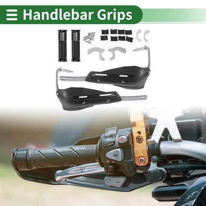 Motorcycle Hand Grips Diamond Pattern Black Handlebar Covers